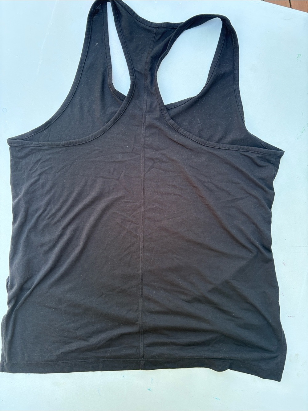 Nike Women’s Racerback Tank Top Dri Fit - Black Medium - Picture 2 of 3